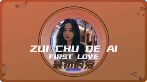 Full Chinese Music Song First Love Lyrics For Zui Chu De Ai From C-Music TV Variety The Treasured Voice IV in Chinese with Pinyin